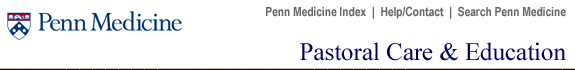 Penn Medicine Department of Pastoral Care and Education